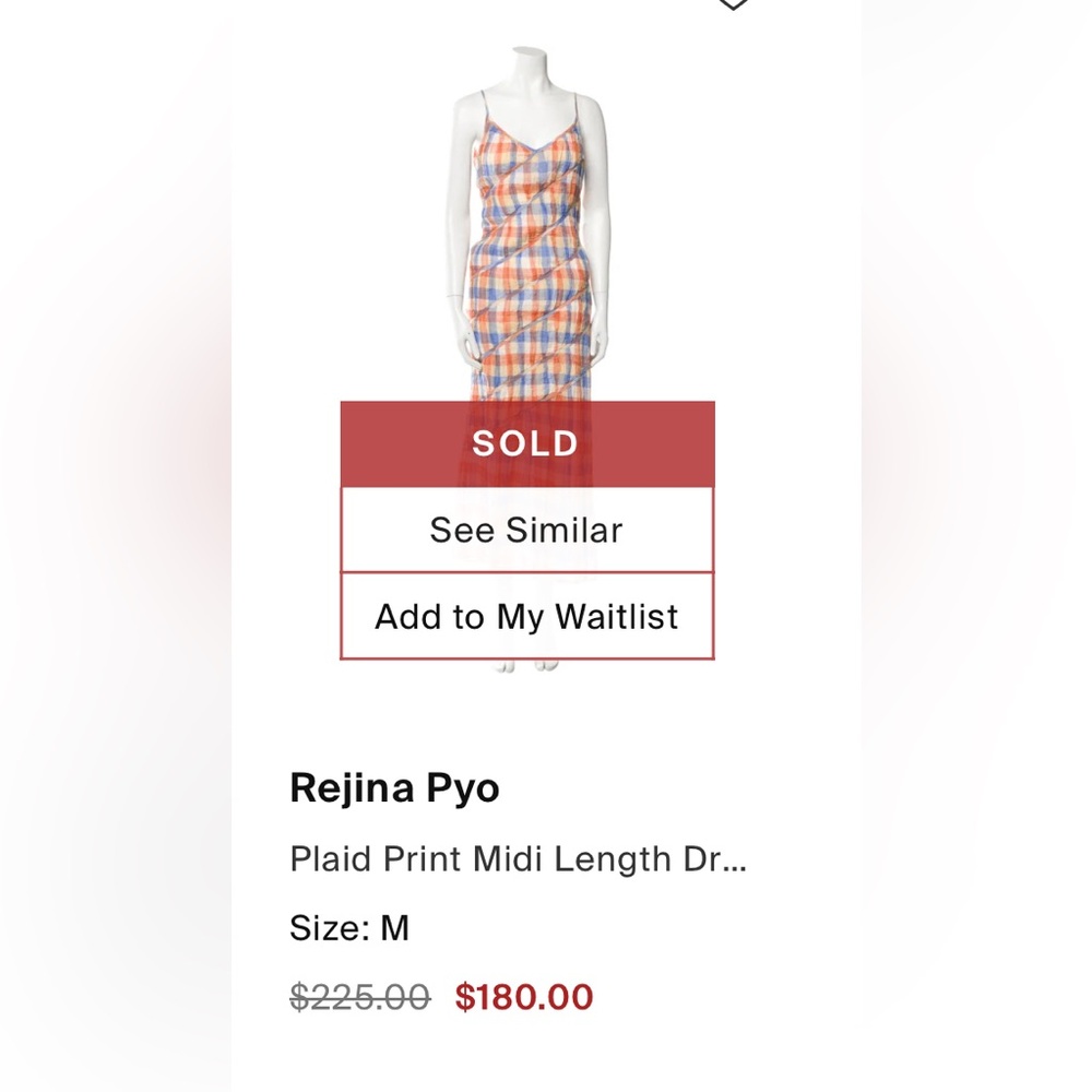 Rejina PYO Colorful Plaid Sleeveless Dress, size 8. EUC - Picture 7 of 7